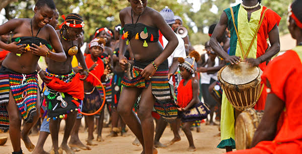 Traditional dance and drumming experience